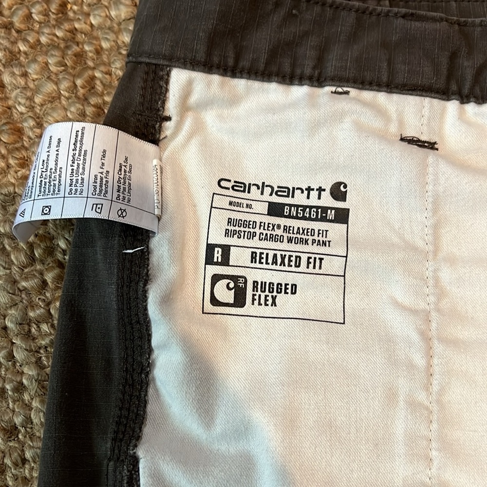 Carhartt Dark Gray Cargo Pants for Men size 36 x 30 relaxed fit - Picture 3 of 12